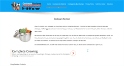 Desktop Screenshot of cookware-reviews.com